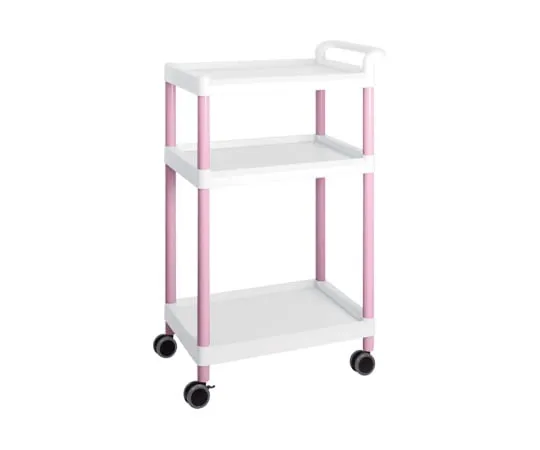 3-6644-01 Mobile Easy Cart (Tall Type/Wide 32) Pink 3 Stages ME32A