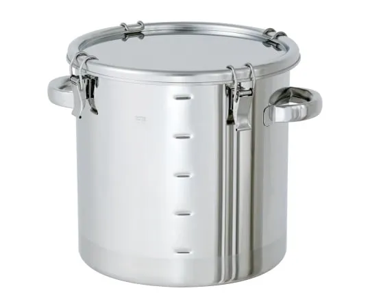62-1371-57 Stainless Steel Airtight Container with Scale (Clip Type) 4L CTH-M-18