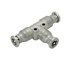 61-7633-71　［Discontinued］Stainless Steel (SUS316) Fitting Union Tee φ4　SSE4