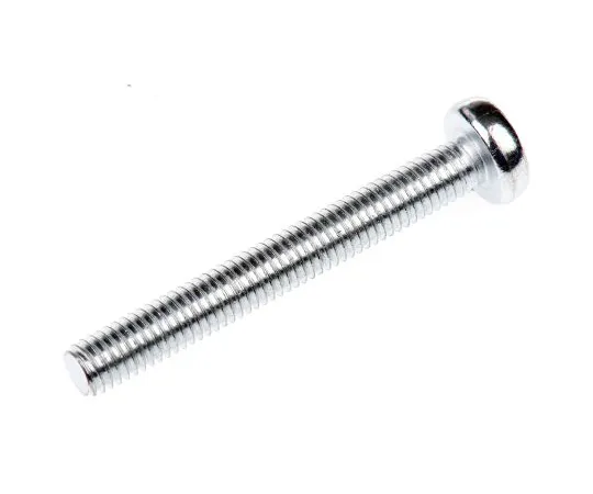63-4645-06 RS PRO, M5 Pan Head, 40mm Steel Pozidriv Bright Zinc Plated 553-655