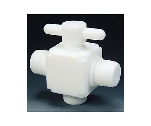 61-3537-02 Fluorocarbon Resin Two-Way Valve Both Side Male Type R1/4 NR1303-01