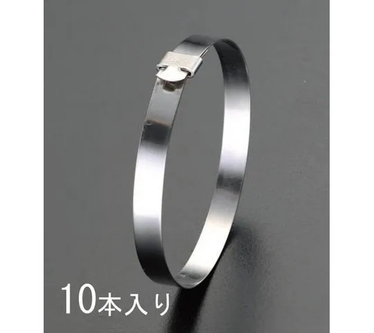 78-0150-99　［Discontinued］Tying Band (201SS) 6.4 x 300mm Maximum Diameter; 76mm [10Pcs]　EA463FL-13