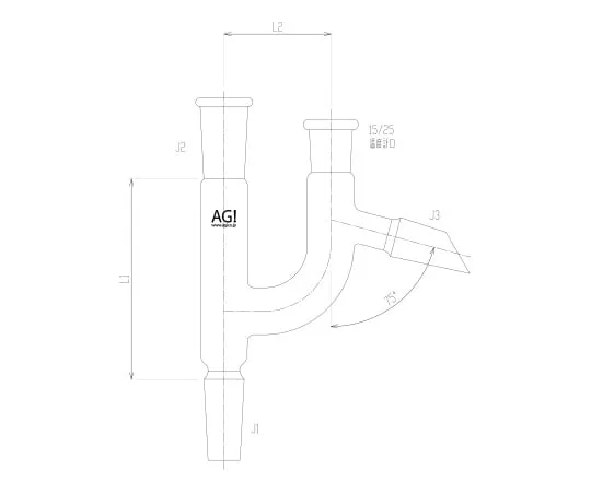 62-2095-38 Claisen Type Connecting Tube 2560-1L