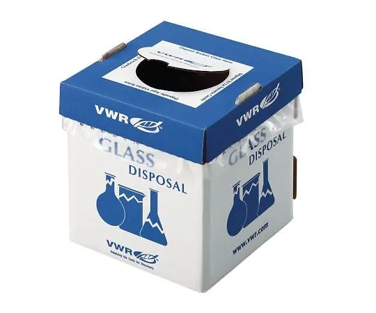 3-293-01 Glass Waste Disposal Box 6 Pieces 56617-804