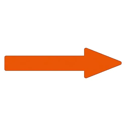 61-3408-86 Direction Indication Sticker For Identifying Tube -> (Orange) Arrow Sticker 53 193153