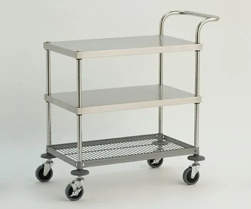 61-3797-21 W10 Type Service Wagon (Column/Stainless Steel (SUS430)) D460 x W610 x H950mm W10A-P4606