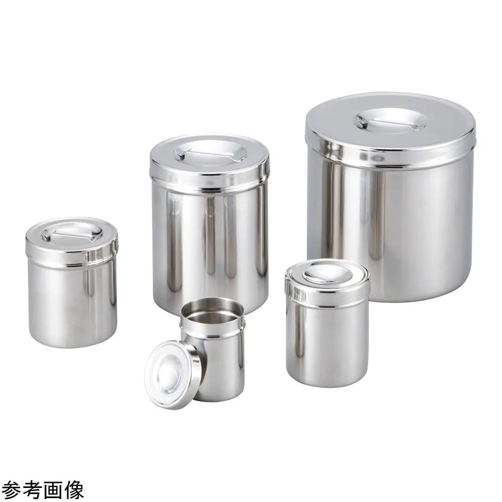 4-3757-01 Stainless Steel Can with Lid 0.22 L 6282