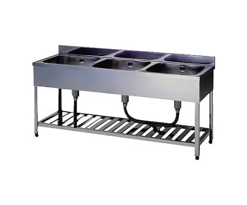 61-4437-93 3 Tanks Sink without BG with Hose 1200 x 600 x 800 HPC3-1200