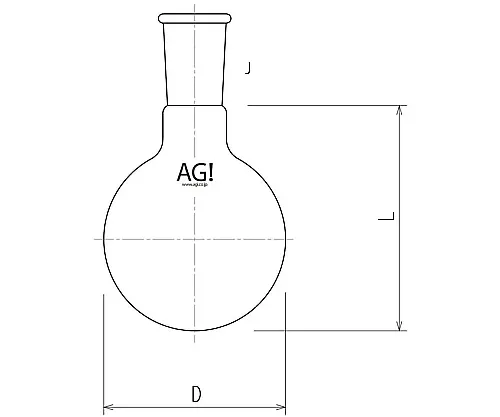 61-3615-19 Short Neck Flask 300mL 19/38 3102-300-3L