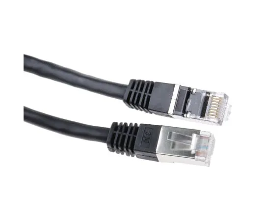 63-4617-04 RS PRO Black Cat6 Cable, S/FTP, Male RJ45/Male RJ45, Terminated, 3m 411-497