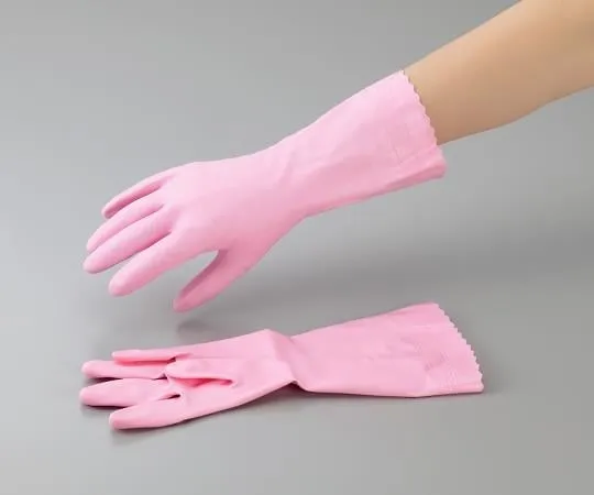 2-9729-11 PVC Glove Working Medium Thick S Pink 1 Pair 111-SP