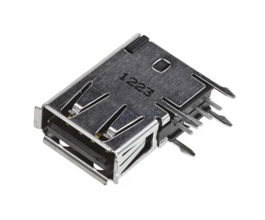 63-4859-18 TE Connectivity Right Angle Through Hole, Version 2.0 Type A USB Connector, Receptacle 292336-1