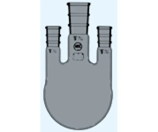 65-8669-68 3-head Flask Side Tube Angle 5° Brown 1000 mL Sliding Part 29/42/15/25 x 2 032-29180T