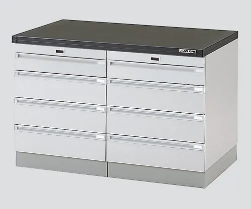 3-4347-01　［Discontinued］Side Laboratory Bench Wooden Type, with Slide Shelf 450 x 750 x 800　AEO-457-SD