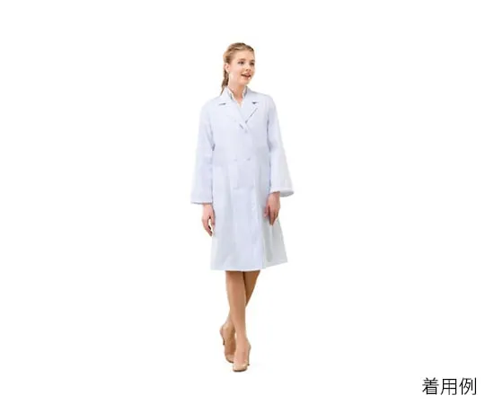 63-3312-33　［Discontinued］Women's Coat Type Training White Coat (Double) Long Sleeve S White　862126-001