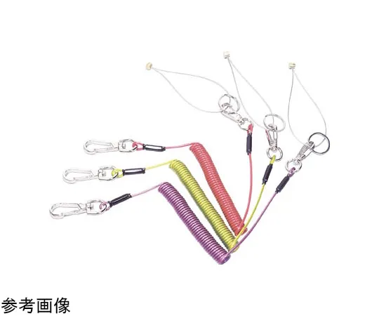 67-4583-72 Safety Rope Color: Fluorescent Red Cord Diameter (mm): 3.0 Core Diameter (mm): 1 Natural Length (mm): 480 Maximum Length (mm): 2300 ARS10R