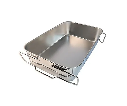 63-5533-65 Sugiko 18-8 School Lunch Tray Transport Type (Without Hole) 610 x 388 x H140mm SH-6038BS