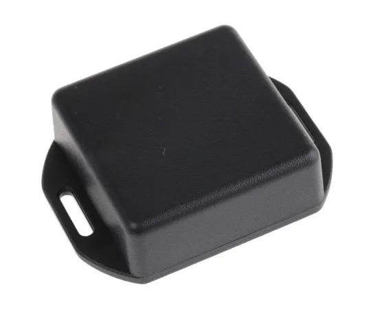 63-4842-53 Hammond 1551, ABS Enclosure, IP54, Flanged, 50 x 50 x 20mm 1551RFLBK