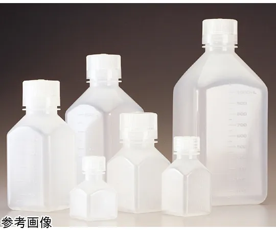 68-5628-10 Square Bottle with Scale 60 mL PPCO Bulk/Body/Cap Separately Packaged 1 Box (1000 Pieces) 312016-0060