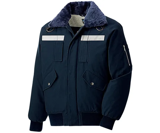 67-6625-86　［Discontinued］Cold Protection Work Wear Full Harness Compatible Cotton Pilot Jumper Navy M　PJ17H-UE-M