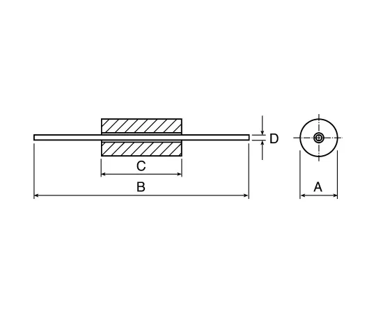 63-4805-25 Fair-Rite Ferrite Bead, 3.5 (Dia.) x 8.9mm (Axial), 88Ω impedance at 25 MHz, 133Ω impedance at 100 MHz 2743002112