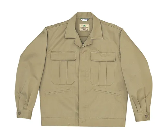 65-1231-66　［Discontinued］Work Clothes, E/C 4 Pocket Jumper Front Button Style Beige S M5400-UE-S　M5400-UE-S