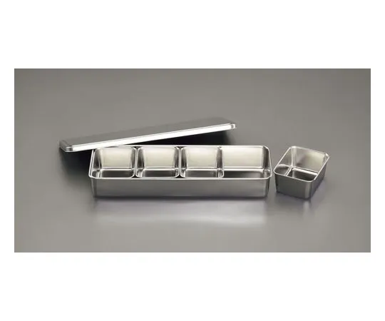 62-9129-12　[Stainless Steel] Parts Case With Lid　EA508S-163