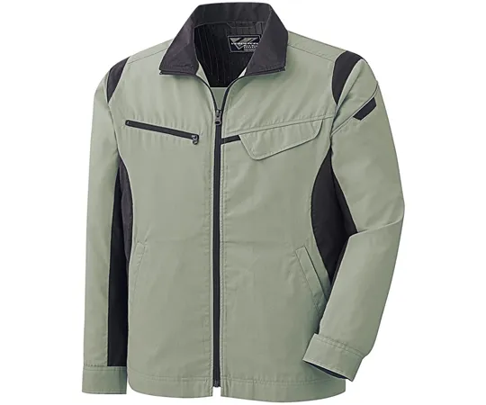 67-6622-08 All Year Work Wear Antistatic JIS Compliant Product Unisex Jumper Earth Green SSS VE746-UE-SSS