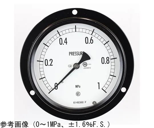 65-4305-05 Sealed Pressure Gauge (100Φ) Recessed D Frame (Mounting Hole) 0.6 MPa BE15-231