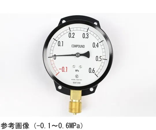 65-4289-63 Normal Pressure Gauge (Φ100) Vertical C Frame -0.1~0.2 MPa AE20-841