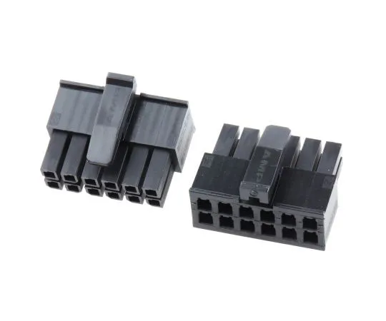 63-4832-50 TE Connectivity Micro MATE-N-LOK Female Connector Housing, 3mm Pitch, 12 Way, 2 Row 1-794617-2