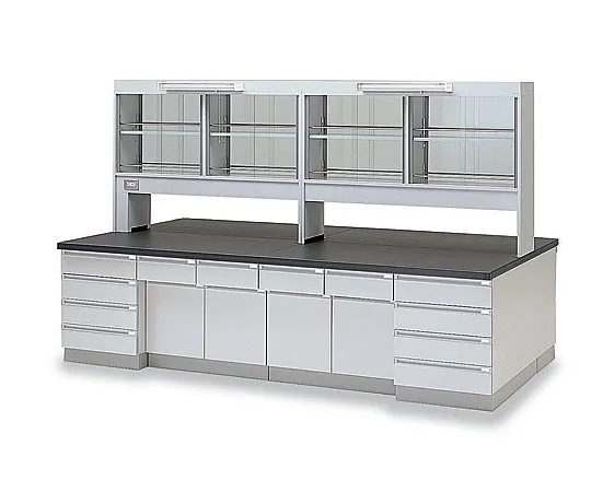 3-5683-01　［Discontinued］Central Laboratory Bench Wooden Type 1800 x 1500 x 800/1870　SAK-1815