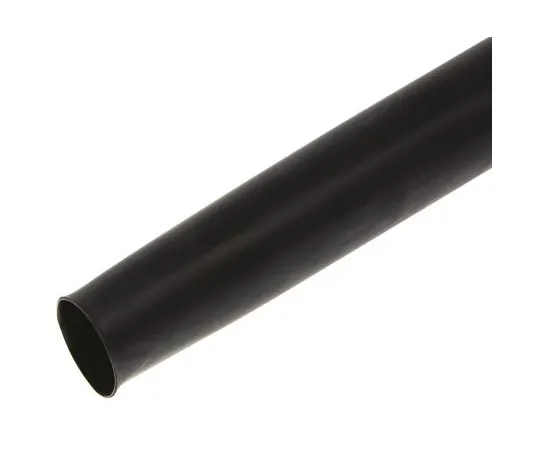 63-4768-49 TE Connectivity Black No Heat Shrink Tubing 24mm Sleeve Dia. x 1.2m Length, HTAT Series 4:1 Ratio HTAT-24/6-0-STK