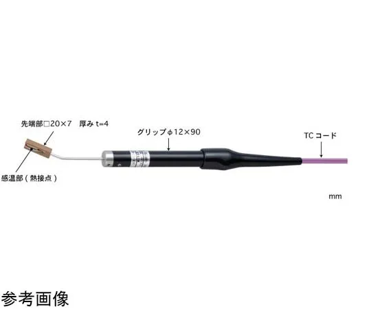 65-3535-76　［Out of stock］Micro Surface (Plug Type) Temperature Sensor Model 343 with ISO Documents -50~250°C 30° E Type　343E-TC1-ASP