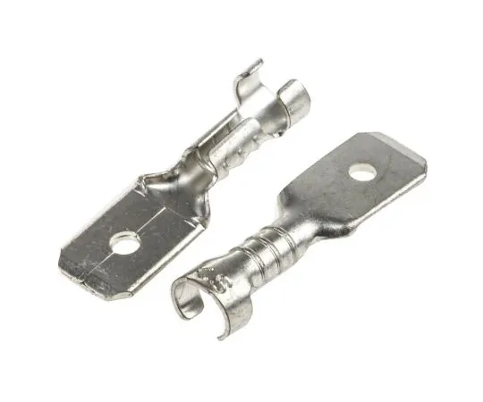 63-4824-58 RS PRO Crimp Tab Terminal, 0.5mm² to 1mm², 16AWG to 14AWG, 6.35 x 0.8mm Tin Plated 488-1279