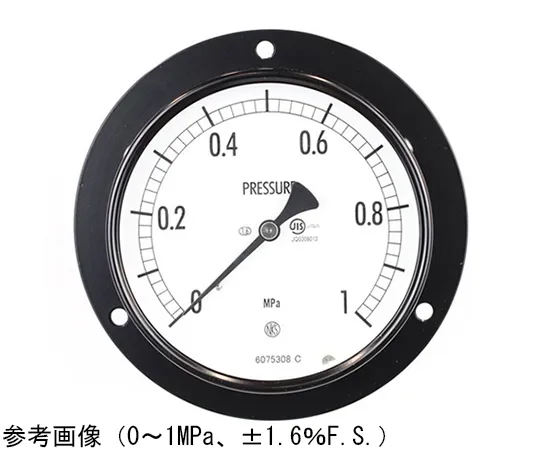 65-4281-08-20 Normal Pressure Gauge (Φ100) Embedded D Frame (Mounting Hole) with 0.05 MPa Inspection Certificate AE15-231