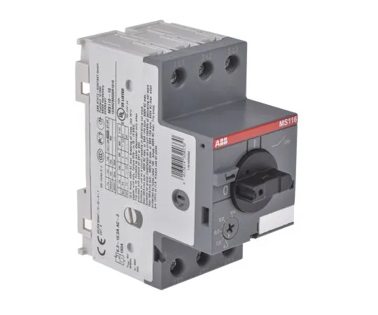 63-4795-90 ABB Manual 3P Motor Protection Circuit Breaker, 690 V ac, 1, 3 Phase, IP20 MS116-10