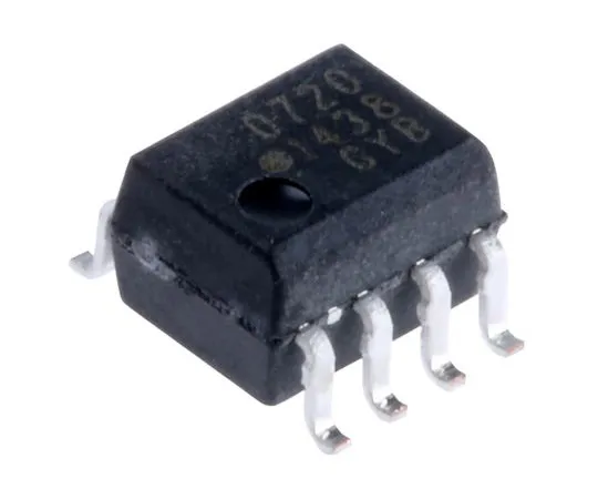 63-4832-97 Broadcom, HCPL-0720-000E DC Input Transistor Output Optocoupler, Surface Mount, 8-Pin SOIC HCPL-0720-000E