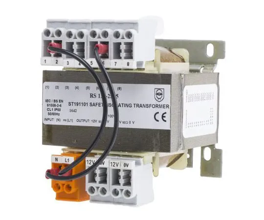63-4668-55 RS PRO 100VA DIN Rail & Panel Mount Transformer, 208 V ac, 230 V ac, 380 V ac, 400 V ac, 415 V ac, 440 V ac, 460 V ac, 123-2505