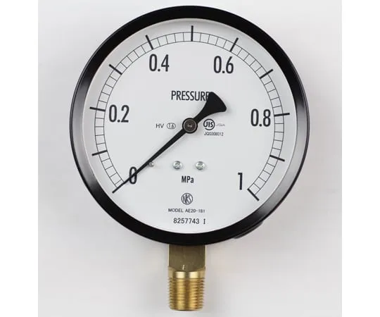 65-4286-09 Normal Pressure Gauge (Φ100) Vertical A Frame for Heat and Vibration Resistance 1 MPa AE20-181
