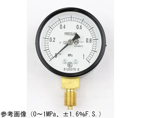 65-4268-87-20 Normal Pressure Gauge (Φ60) Vertical A Frame for Vibration Resistance with 0.1 MPa with Inspection Certificate AA10-121