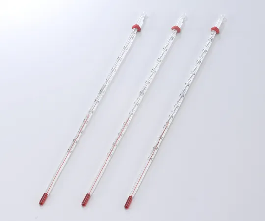 1-1269-02　［Discontinued］Red Liquid Stick Thermometer, Economy -20 - 105℃