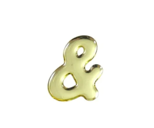 61-7427-21 Gold Metal Characters & 35mm x 1mm GM35-13