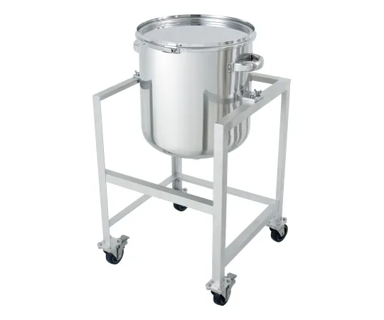 62-8610-12 Panel Type Stainless Steel Sealed Container (Band Type) with Stand 35L DT-CTL-ASC-36