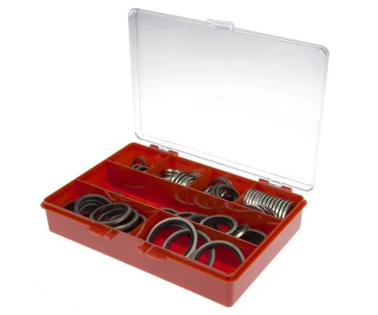 63-4656-73 RS PRO Imperial Bonded Seal Kit Nitrile, Kit Contents 114 Pieces 850-681