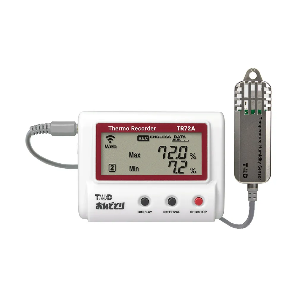 4-1098-01-56　［Discontinued］Temperature and Humidity Data Logger (wireless LAN type) with English Calibration Certificate　TR72A-S