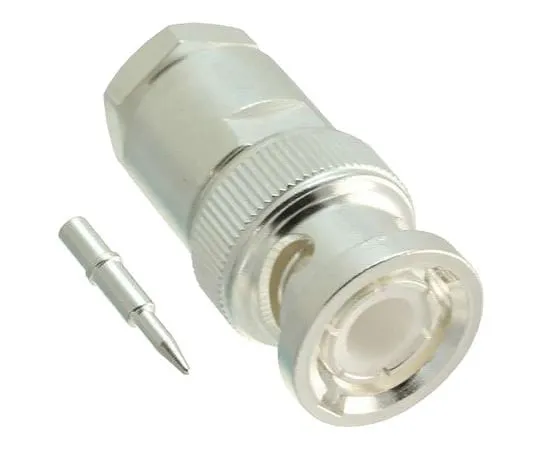 63-4790-61 TE Connectivity Straight 50Ω Cable Mount BNC Connector, Plug, Silver, Clamp Termination, RG141 A/U, RG58 C/U 1-1478401-0