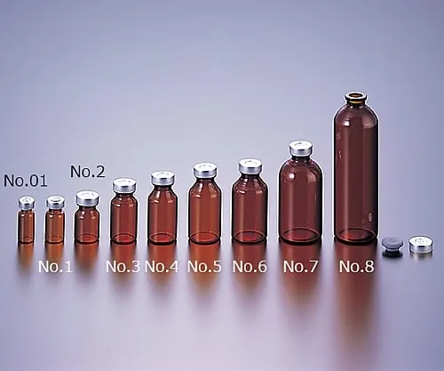 61-0148-68 Vial Bottle No.01 2mL Brown Without Cap 100 Pieces