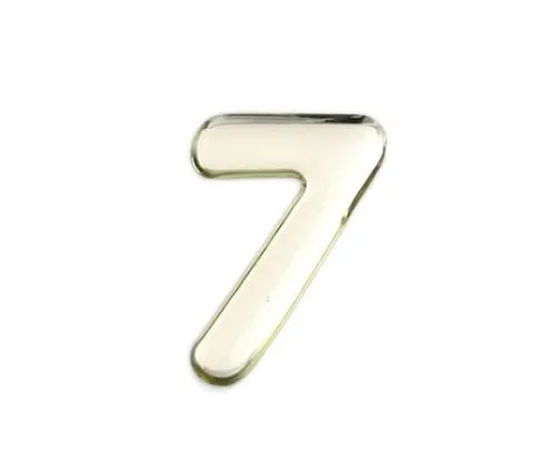 61-7427-71 Silver Metal Characters 7 35mm x 1mm SM35-7