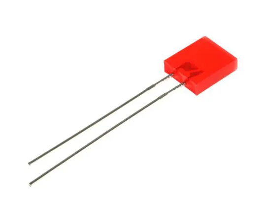 63-4797-50 2.5 V Red LED Rectangular Through Hole, Kingbright L-153IDT L-153IDT